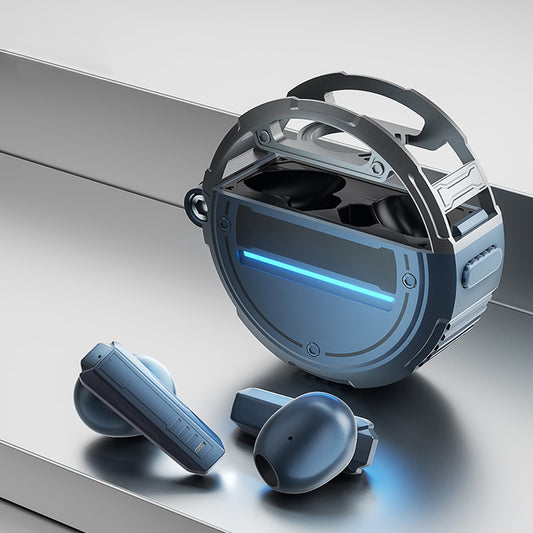 Gx-9 Bluetooth 5.3 Headphones Noise Reduction Bass Music Earphone Wireless Game Headset Blue