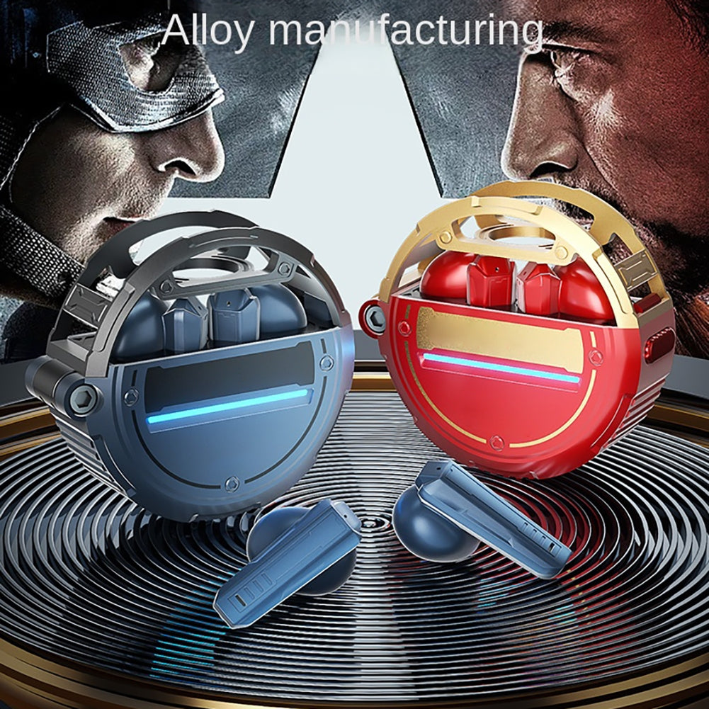 Gx-9 Bluetooth 5.3 Headphones Noise Reduction Bass Music Earphone Wireless Game Headset Blue