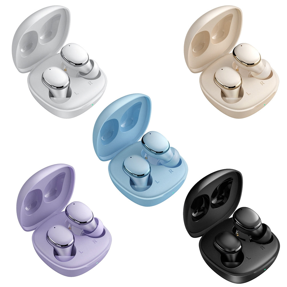 XY11 Wireless Earphones Noise Canceling Earbuds In-Ear Earphones Ultra Long Playtime Earphones For Workout Driving Running Working Hiking Travelling Purple XY-11 single and binaural use