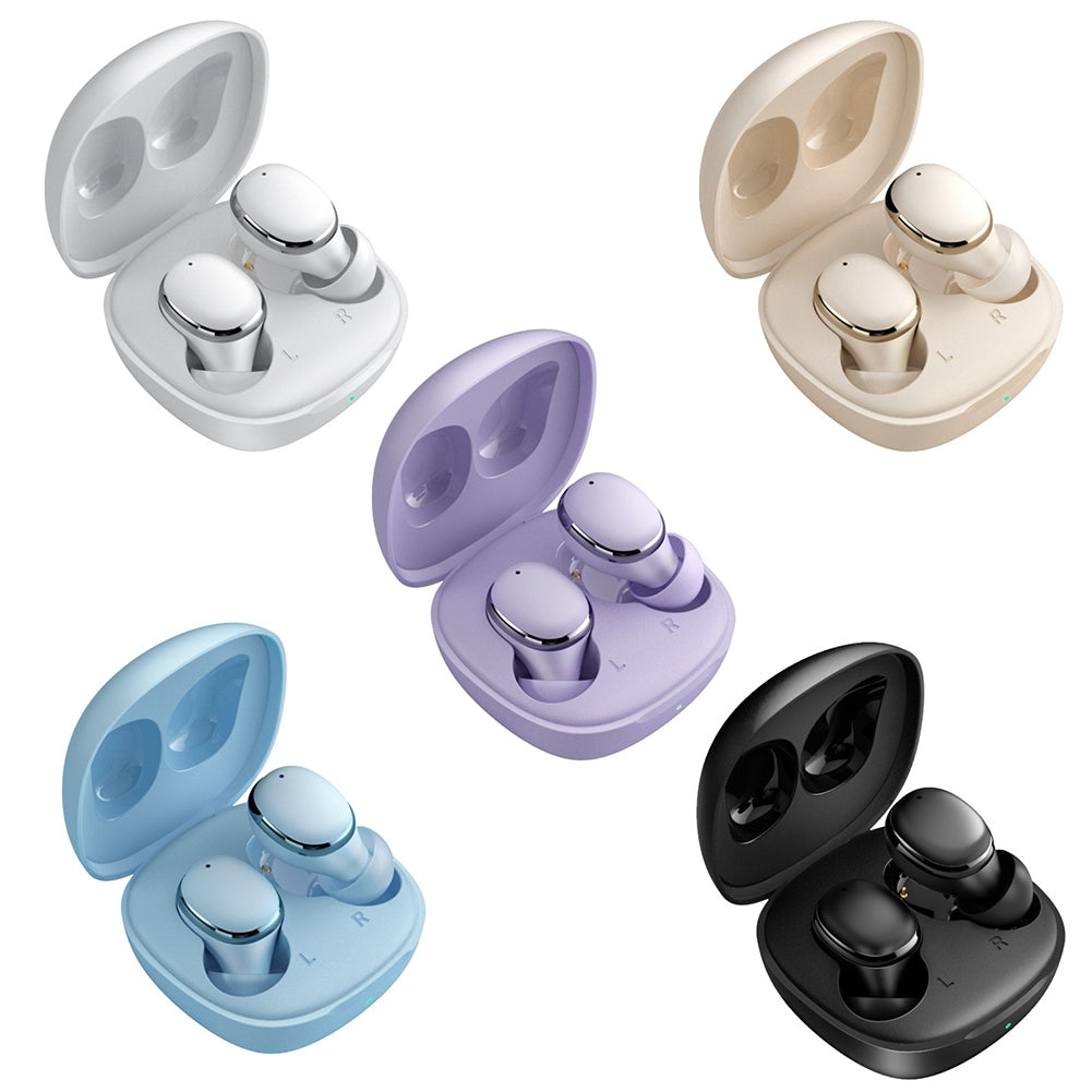 XY11 Wireless Earphones Noise Canceling Earbuds In-Ear Earphones Ultra Long Playtime Earphones For Workout Driving Running Working Hiking Travelling Purple XY-11 single and binaural use