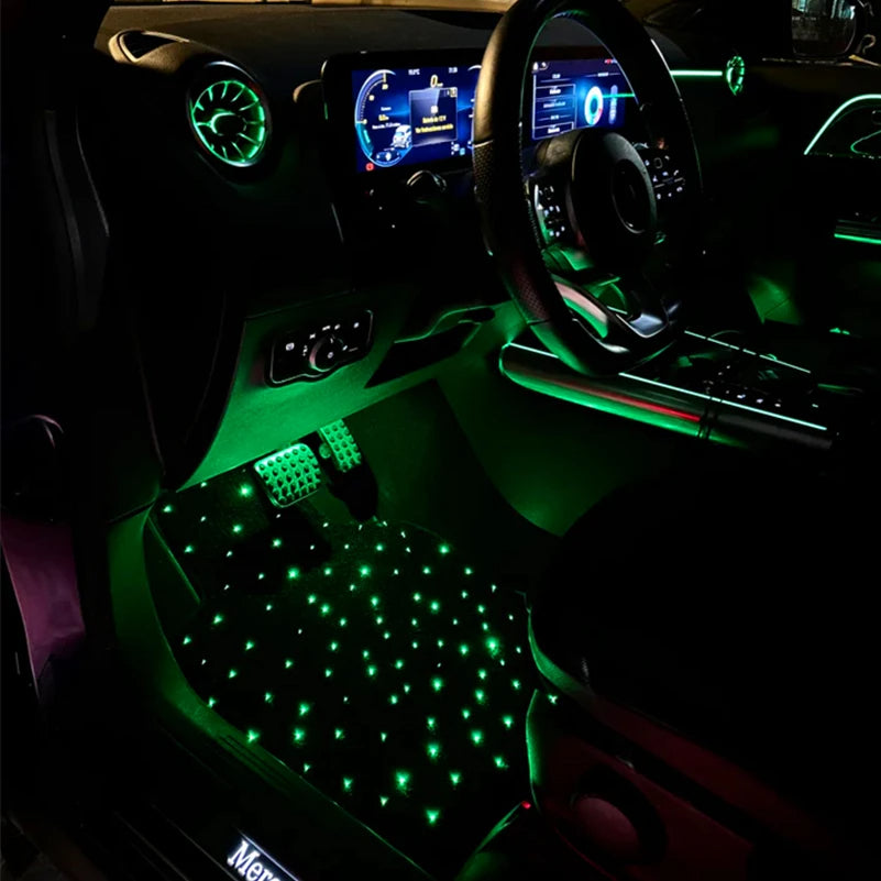 Fiber Optic Star Car Mats evlune