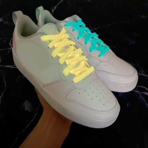 أربطة أحذية متوهجة في الظلام للجري الليلي الفلوري