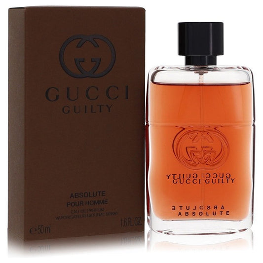 Gucci Guilty Absolute by Gucci Men's Eau De Parfum Spray 1.6 oz Premium Leather Fragrance
