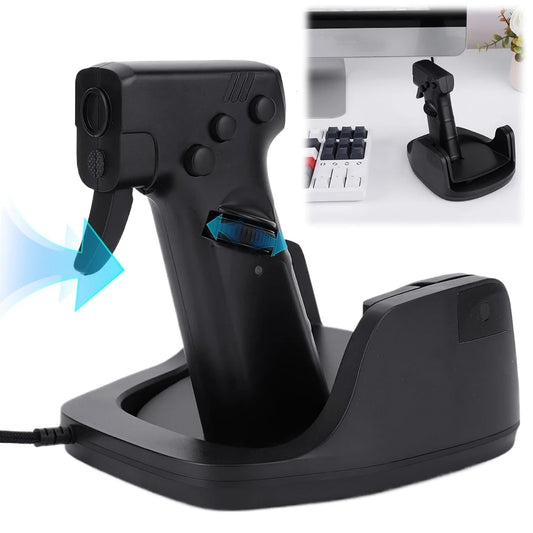Gun Style Vertical Gaming Mouse with Real Trigger FPS Pistol Grip Ergonomic Mouse for PC Gaming Wireless Wired USB Connection for Valorant COD CSGO No Drivers Required evlune
