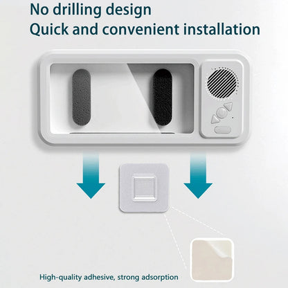 HD Voice Shower Phone Holder for Hands Free Speaker evlune