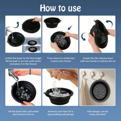 Home Spa Facial Ice Bath Bowl evlune