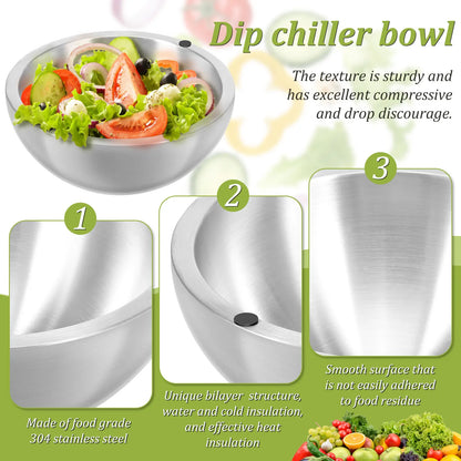 Insulated Stainless Steel Cooling Bowl