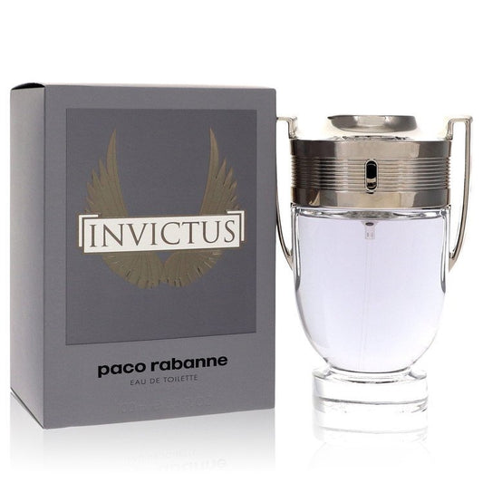 Invictus by Paco Rabanne Eau De Toilette Spray 3.4 oz Men's Cologne Fresh Woody Aquatic Fragrance with Grapefruit and Marine Notes
