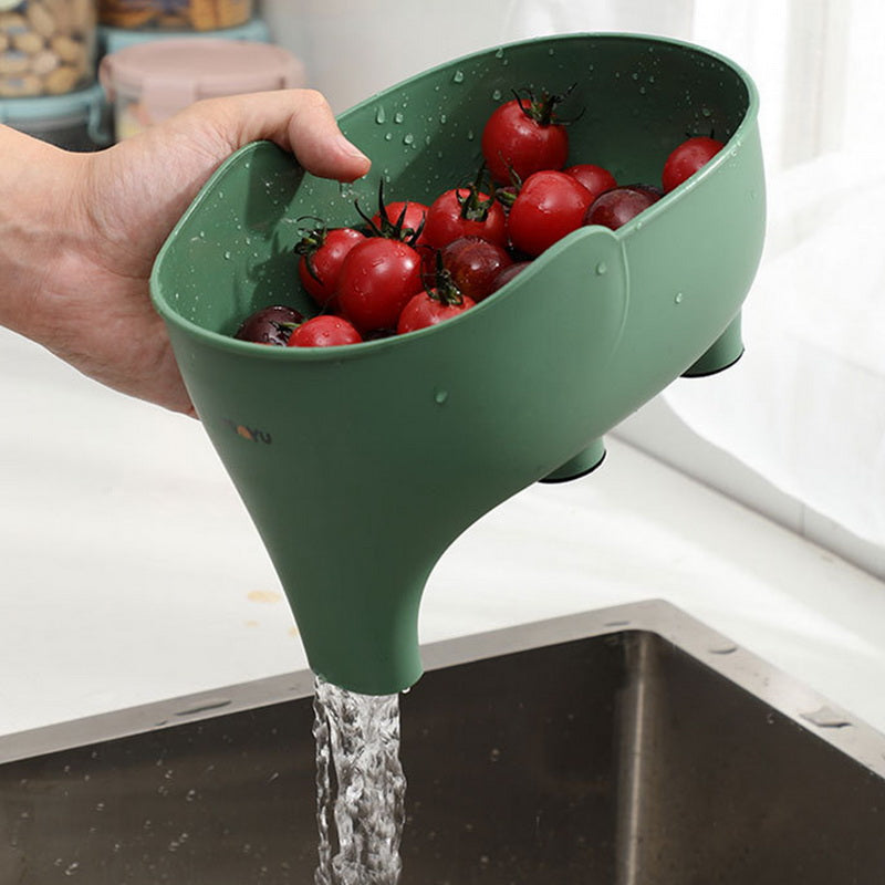 Kitchen Drain Baskets Sponge Storage Animal Design evlune
