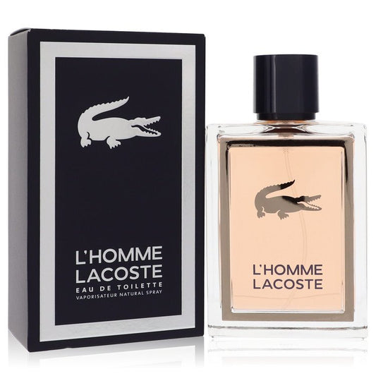 Lacoste L'Homme by Lacoste Eau De Toilette Spray 3.3 oz for Men Woody Spicy Fragrance with Mandarin Orange & Rhubarb Notes
