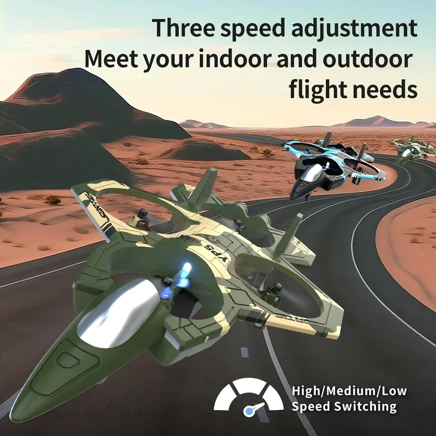 Lightweight RC Foam Fighter Drone evlune