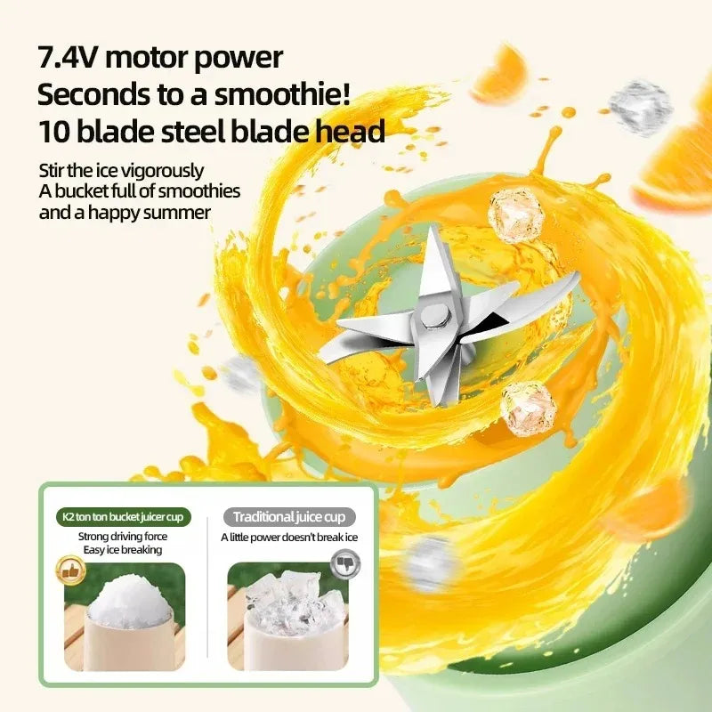 Mini Fruit Juicer Blender Cup evlune