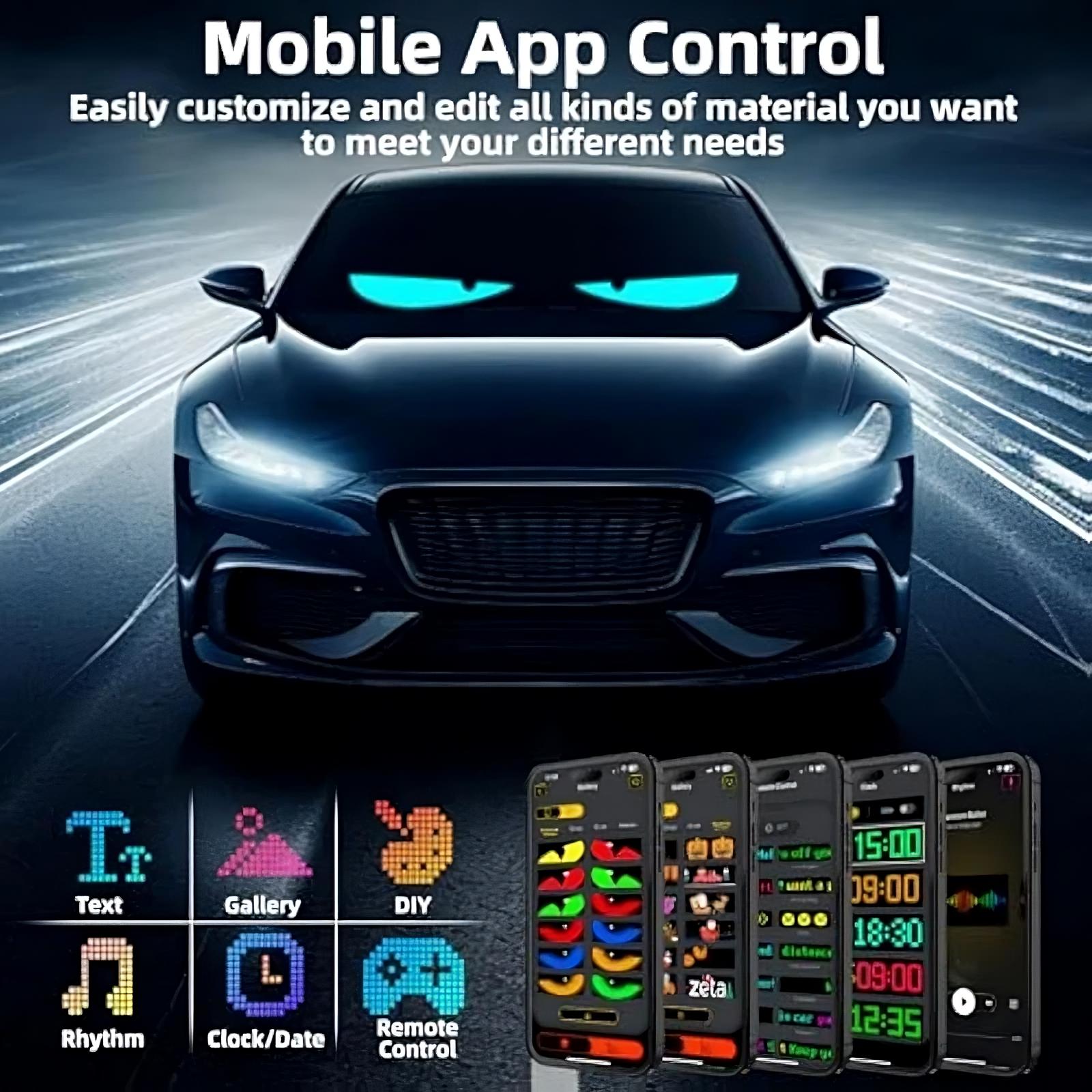 Multicolor Dynamic Windshield Lights evlune