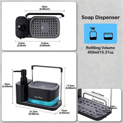 Multifunctional Soap Dispenser Set 5 in 1 evlune