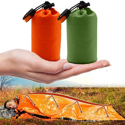 NASA Mylar Survival Bivvy Sack Waterproof Windproof Compact evlune
