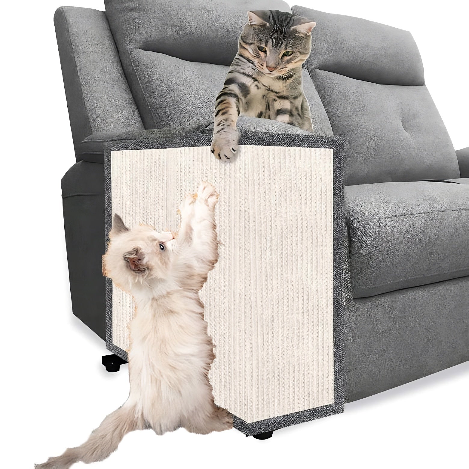 Natural Sisal Cat Scratch Sofa Protector Linen Furniture Guard evlune