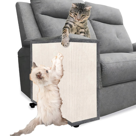 Natural Sisal Cat Scratch Sofa Protector Linen Furniture Guard evlune