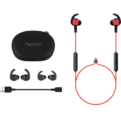 Original HUAWEI Honor XSport AM61 Bluetooth 4.1 Wireless Sports Earbuds with Mic - IPX5 Sweatproof In-Ear Headphones (Red)