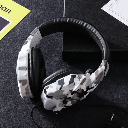 Earphone Gaming Headset Camouflage Headphones with Microphone for PC Laptop Camouflage Blue PS4 Edition