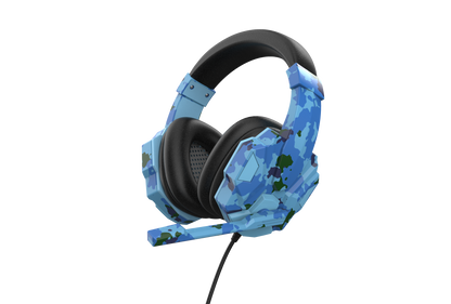 Earphone Gaming Headset Camouflage Headphones with Microphone for PC Laptop Camouflage Blue PS4 Edition