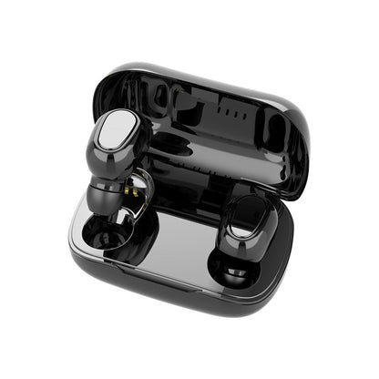 L21 True HIFI Wireless Bluetooth 5.0 Earbuds Sport Twins Stereo Headset with Portable Charging Case - White