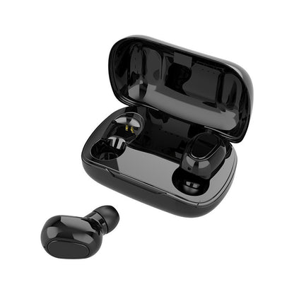 L21 True HIFI Wireless Bluetooth 5.0 Earbuds Sport Twins Stereo Headset with Portable Charging Case - White