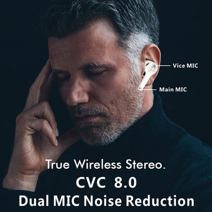 Lenovo HT06 True Wireless Bluetooth Earbuds IPX5 Waterproof Stereo Handsfree Headphones with Mic - Black