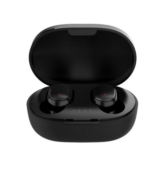 A6s TWS Bluetooth 5.0 Wireless Earbuds for Xiaomi Redmi - Noise Cancelling In-Ear Headphones with Microphone, Hands-Free Stereo Earphones, Universal Compatible Black Earbuds