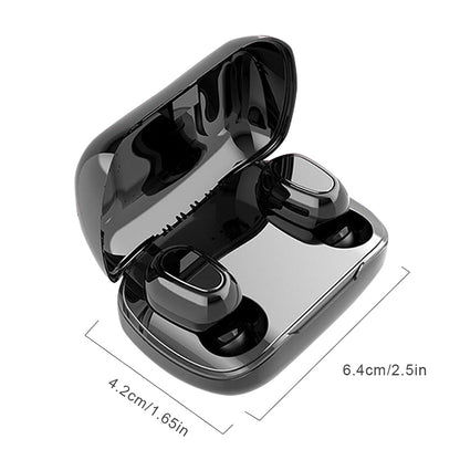 L21 Bluetooth 5.0 TWS Wireless Earbuds In-Ear 3D Stereo Surround Sound Earphones with 350mAh Charging Case Sweat-Proof Design (Pink)