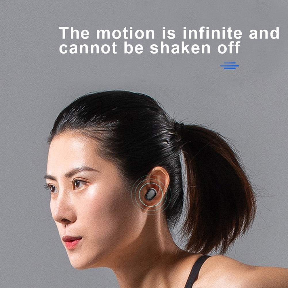L21 Bluetooth 5.0 TWS Wireless Earbuds In-Ear 3D Stereo Surround Sound Earphones with 350mAh Charging Case Sweat-Proof Design (Pink)