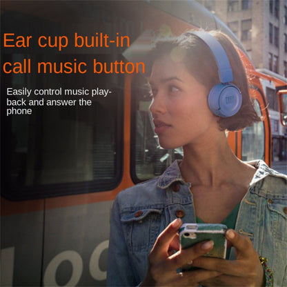 T450BT Wireless Bluetooth Headphones Foldable In-ear Bass Headset with Mic Noise Cancelling Black