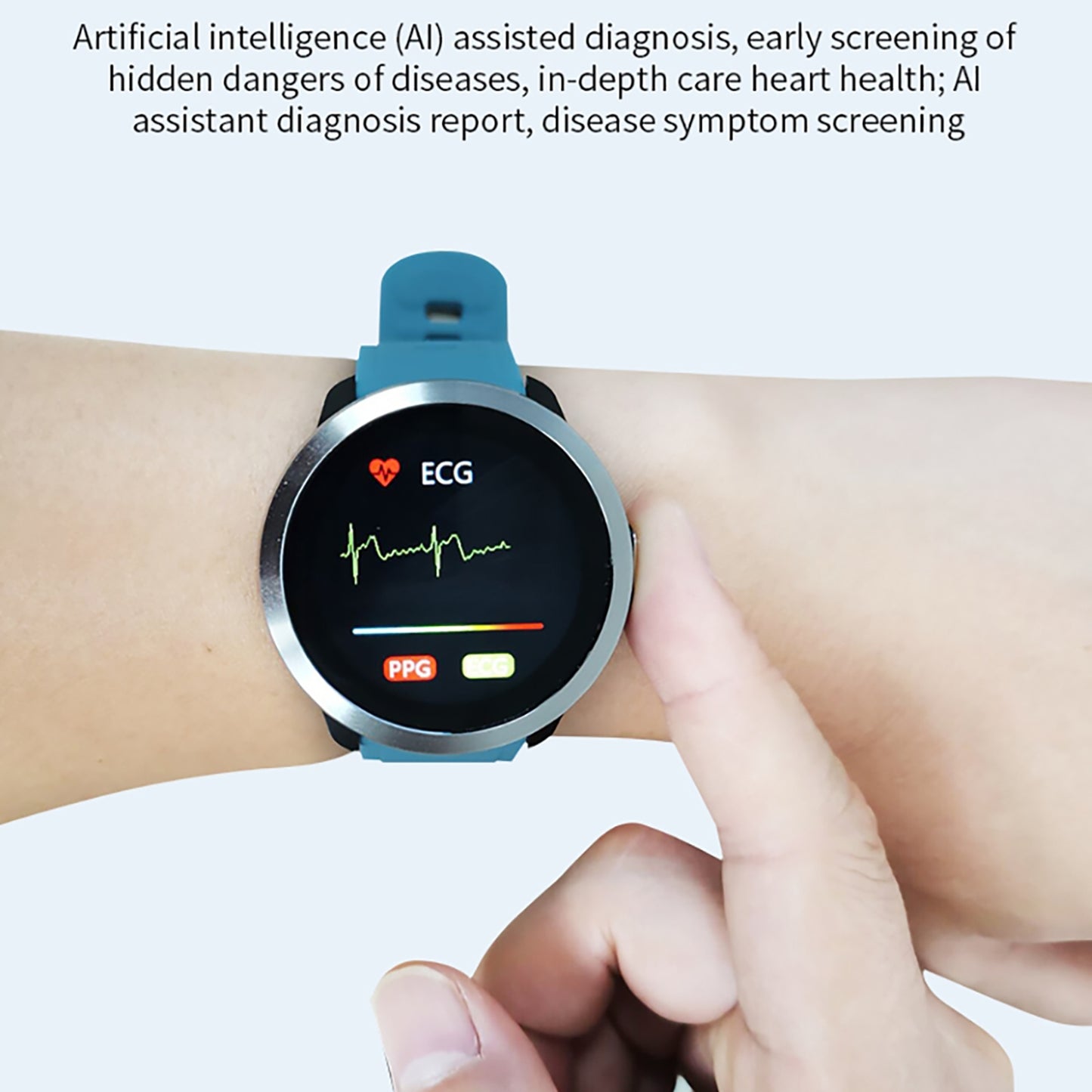 ZEBLAZE M18plus Business Smart Watch with Advanced Health Monitoring - Heart Rate, Blood Oxygen, ECG & Multi-Sport Fitness Tracker