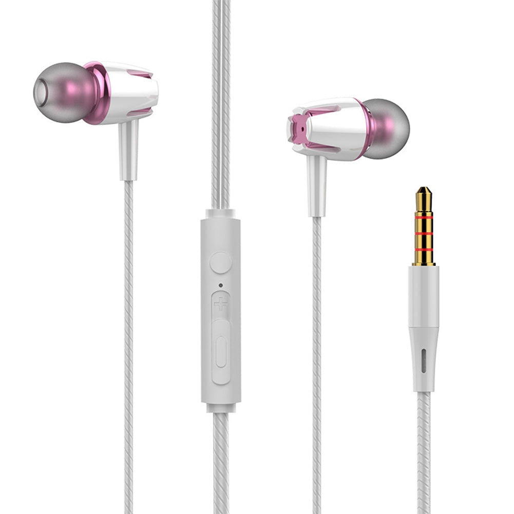 Luminous Subwoofer In-Ear Headphones E18 - 3.5mm Jack Noise Cancelling Sport Earbuds with Built-in Microphone for Hands-Free Calling