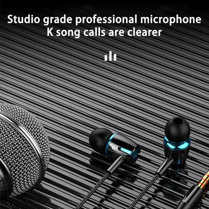 Luminous Subwoofer In-Ear Headphones E18 - 3.5mm Jack Noise Cancelling Sport Earbuds with Built-in Microphone for Hands-Free Calling