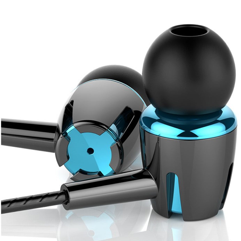 Luminous Subwoofer In-Ear Headphones E18 - 3.5mm Jack Noise Cancelling Sport Earbuds with Built-in Microphone for Hands-Free Calling