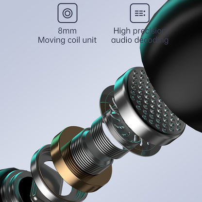 M43 TWS Wireless Gaming Earbuds Bluetooth 5.3 with RGB Lighting, 180H Battery Life, Touch Control, IPX7 Waterproof, Binaural Headset with LED Power Display - Silver