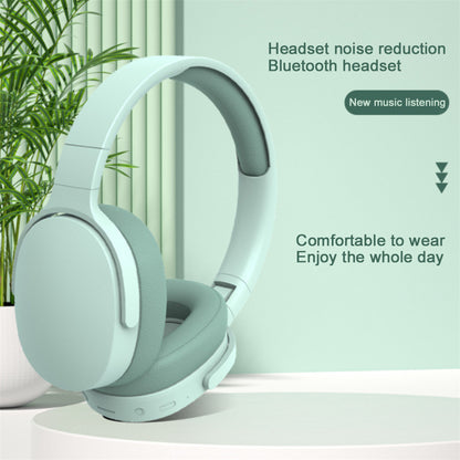 P2961 Bluetooth 5.1 Wireless Gaming Headset In-Ear Stereo HIFI Subwoofer Headphones with TF Card Slot, AUX Music Player, and Built-in Microphone - Grey