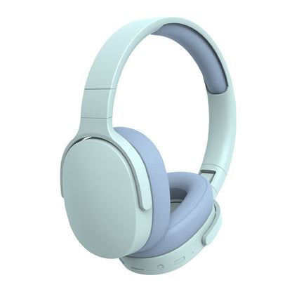 P2961 Bluetooth 5.1 Wireless Gaming Headset In-Ear Stereo HIFI Subwoofer Headphones with TF Card Slot, AUX Music Player, and Built-in Microphone - Grey