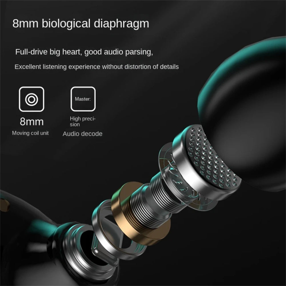 M25 TWS Wireless Headphones Bluetooth 5.3 Touch Control Noise Cancelling Stereo Earbuds with Microphone - IPX7 Waterproof Silver Metal Design