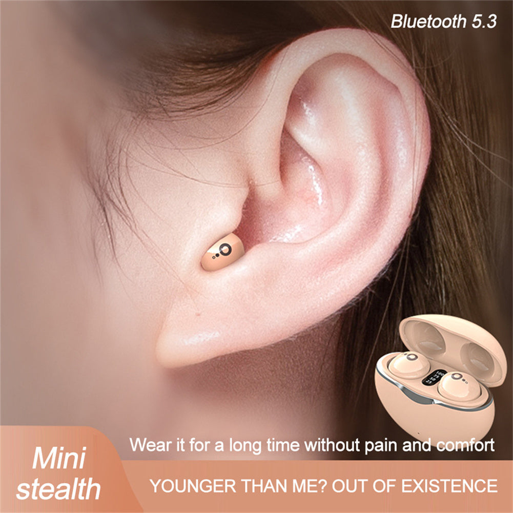 S800 Wireless Earbuds Bluetooth 5.3 Mini Invisible Headphones with 28H Playtime, IPX5 Waterproof, Touch Control, HiFi Stereo Sound for Sports, Fitness, Work, Sleep, and Home