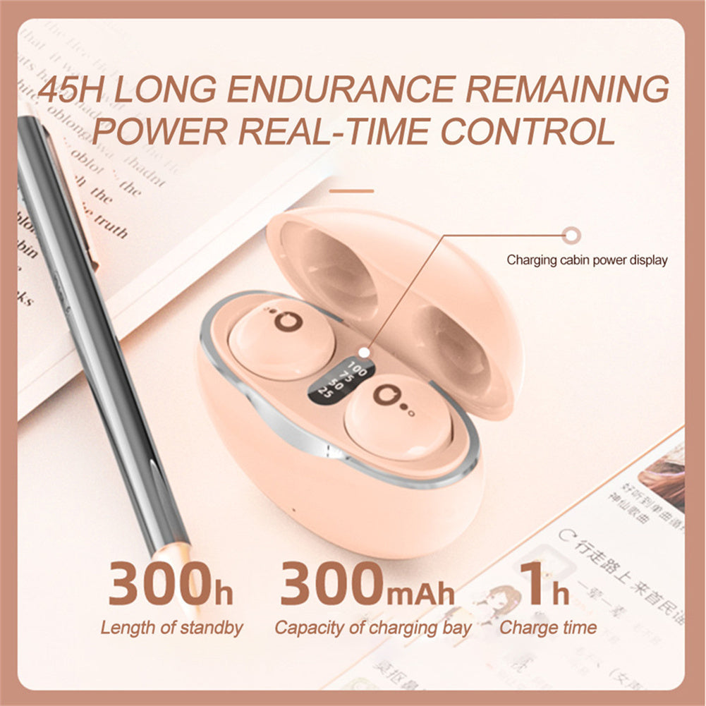 S800 Wireless Earbuds Bluetooth 5.3 Mini Invisible Headphones with 28H Playtime, IPX5 Waterproof, Touch Control, HiFi Stereo Sound for Sports, Fitness, Work, Sleep, and Home
