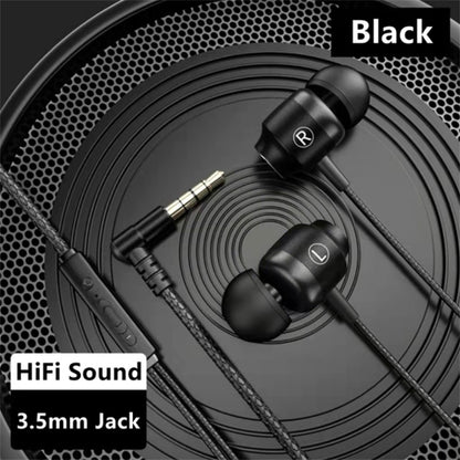 Headphones Wired Built-in Call Control Clear Audio In-Ear Earbuds For Most 3.5mm Plug Devices White 3.5MM