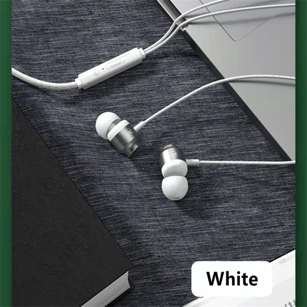 Headphones Wired Built-in Call Control Clear Audio In-Ear Earbuds For Most 3.5mm Plug Devices White 3.5MM
