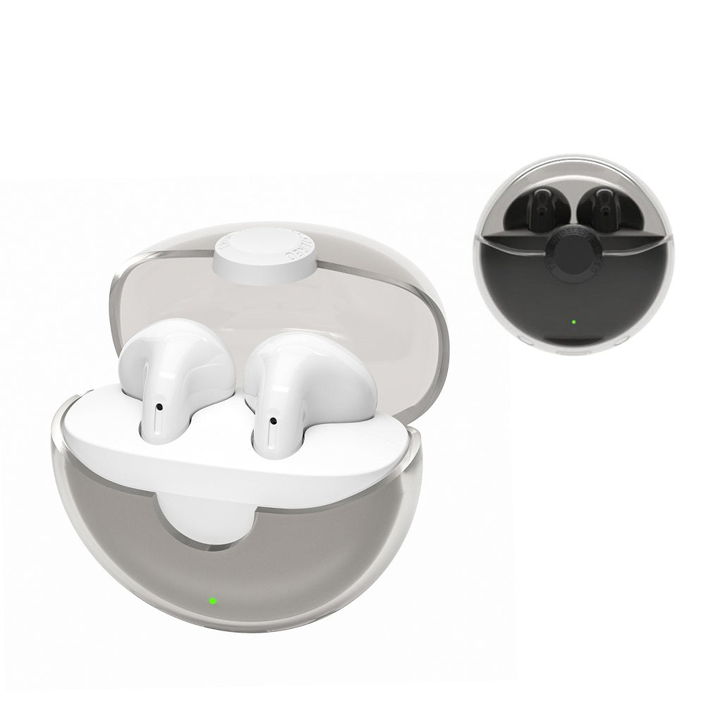 XY90 Half In-Ear Wireless Earbuds TWS Bluetooth Headphones with 20H Battery Life, Touch Control, IPX5 Waterproof Sports Headset in Black - True Wireless Stereo Earphones for Running, Gym, and Outdoor Activities
