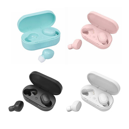 TWS M1 True Wireless Earbuds Bluetooth 5.0 In-Ear Stereo Headphones with Charging Case, Built-in Mic for Sports Work Gaming - Black