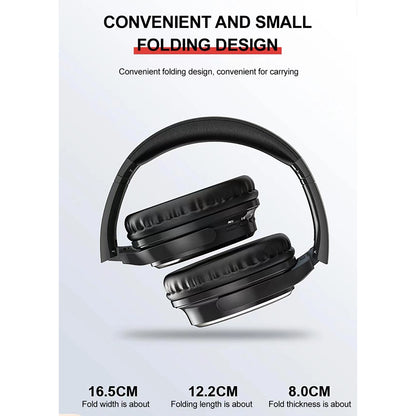 VJ901 Wireless Headphones Over Ear Wireless Headphones Foldable Lightweight Headset With TF Card Mode blue