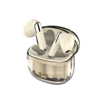 J209 Wireless Earbuds With Transparent Charging Case Earphones Stereo Sound In Ear Earphones For Working Sports Gaming black