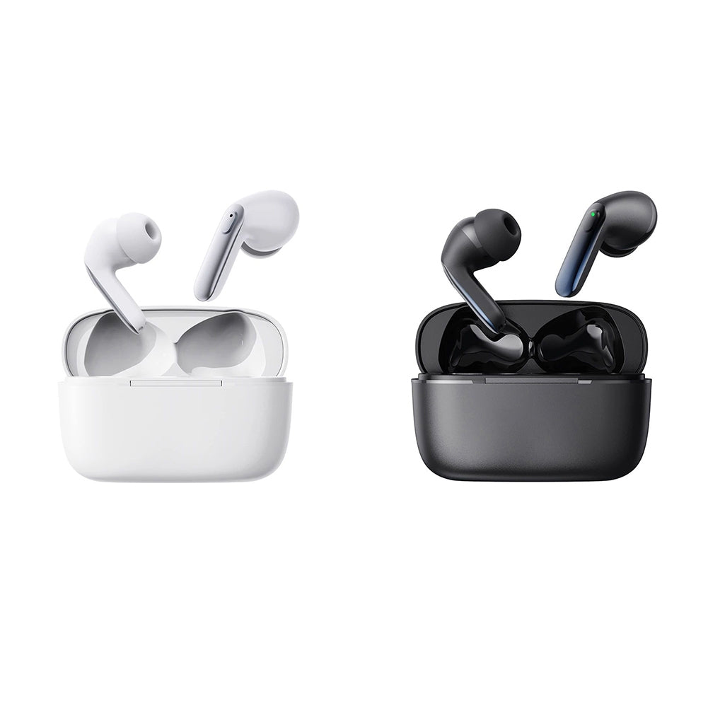 Wireless Earbuds Gaming Earphones with Charging Case Active Noise Reduction Headphones White