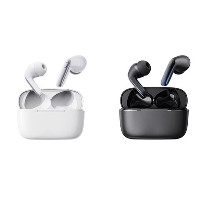 Wireless Earbuds Gaming Earphones with Charging Case Active Noise Reduction Headphones White
