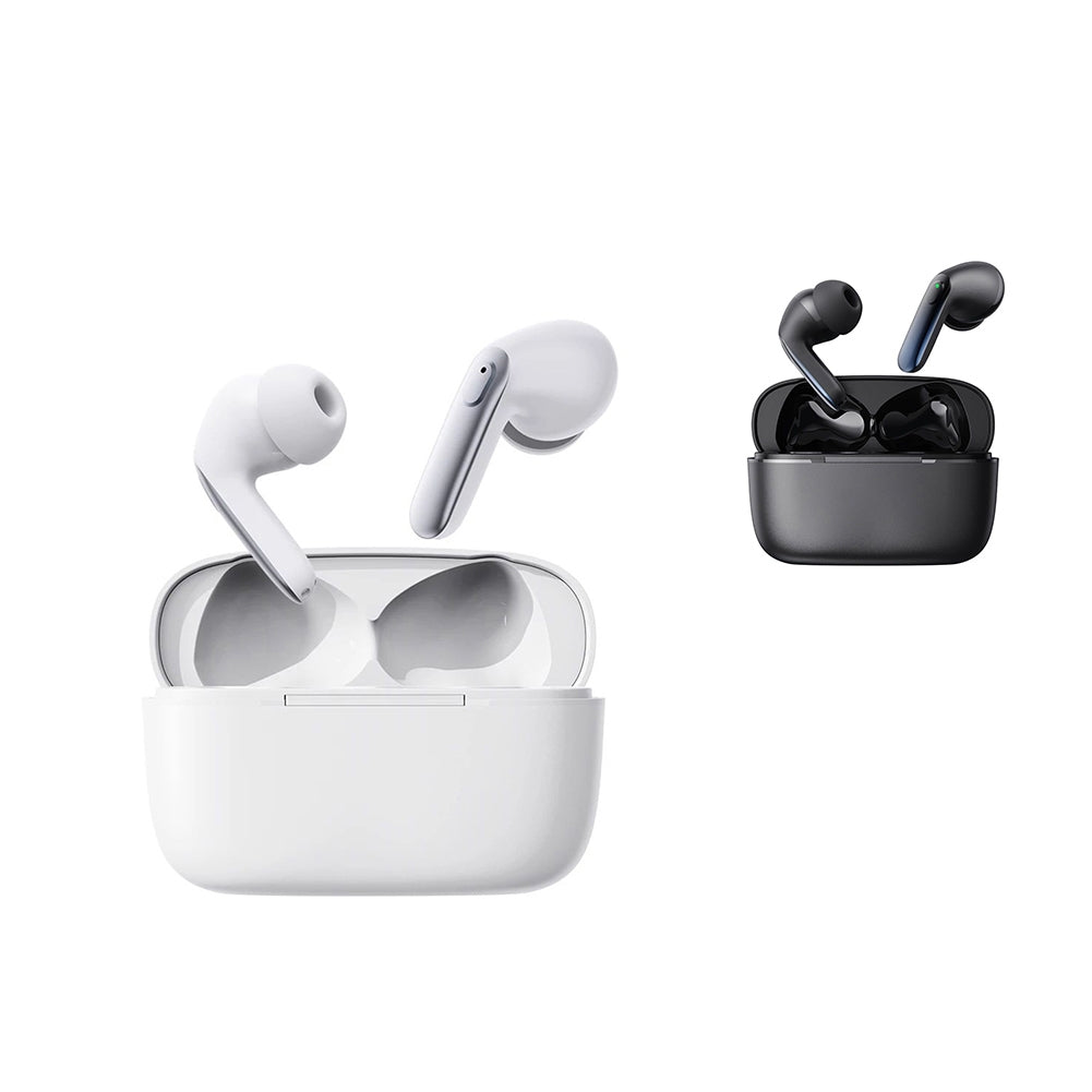 Wireless Earbuds Gaming Earphones with Charging Case Active Noise Reduction Headphones White